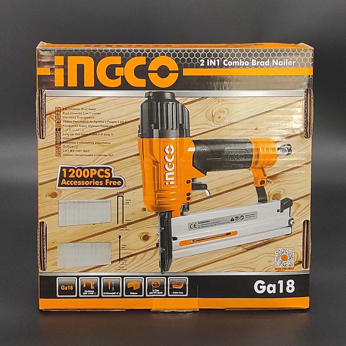 ACN50401 - INGCO CLOUEUSE-AGRAFEUSE PNEUMATIQUE 2 EN 1 AU MAROC [ACN50401] — outil INGCO — Maroc — — vue 13