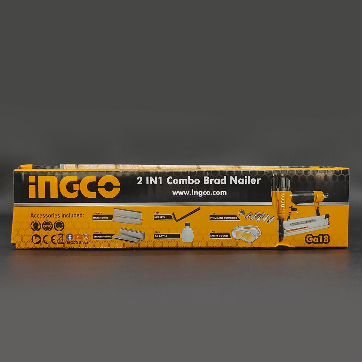 ACN50401 - INGCO CLOUEUSE-AGRAFEUSE PNEUMATIQUE 2 EN 1 AU MAROC [ACN50401] — outil INGCO — Maroc — — vue 14