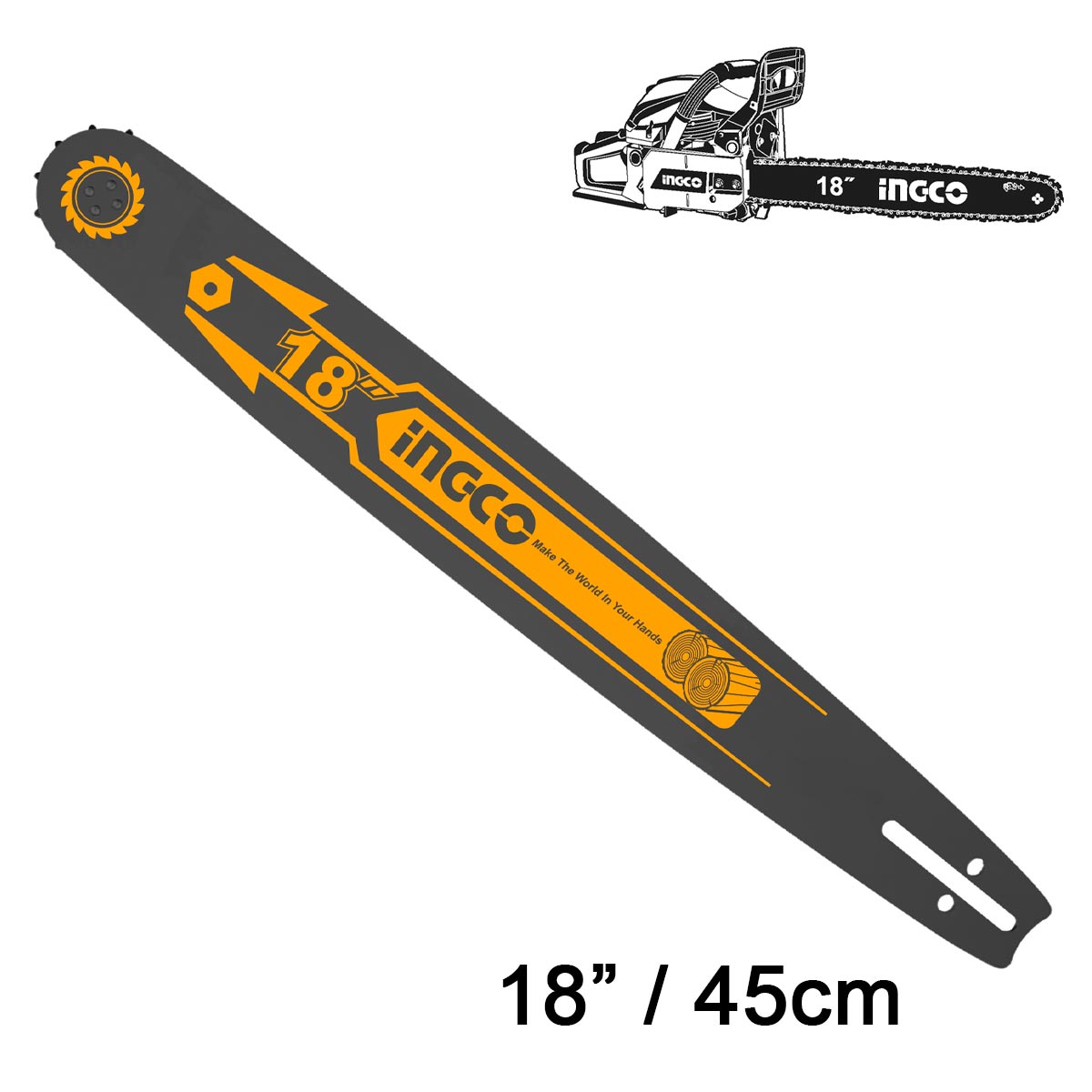 AGSB51801 - INGCO BARRE POUR TRONCONNEUSE A ESSENCE 18'' AU MAROC [AGSB51801] — outil INGCO — Maroc — — vue principale