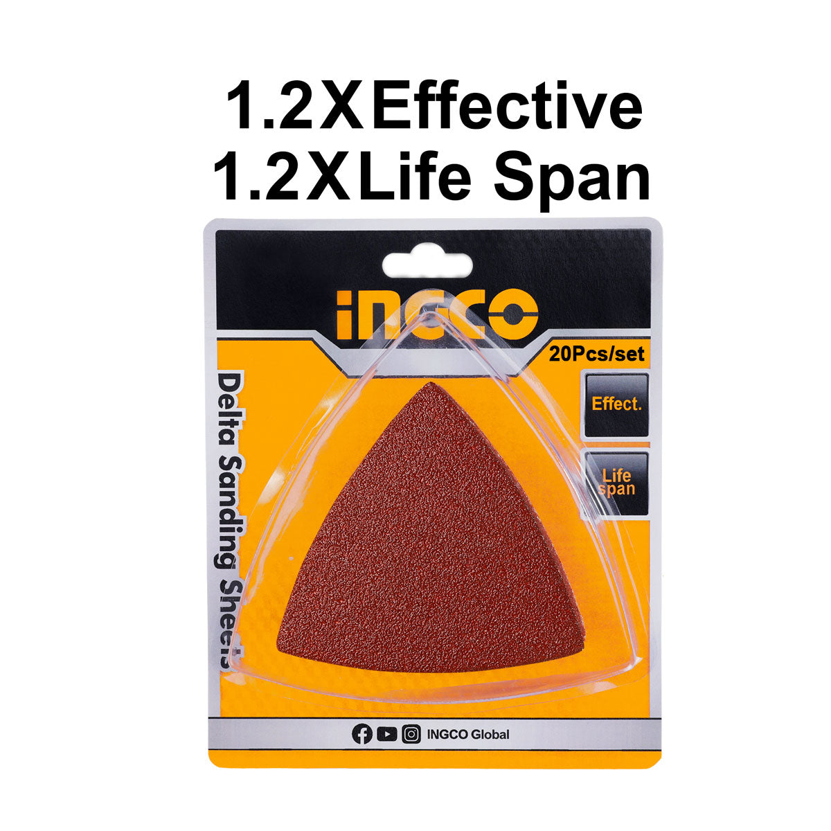 AKTS080201 - INGCO FEUILLES ABRASIVES DELTA AU MAROC [AKTS080201] — outil INGCO — Maroc — — vue 2