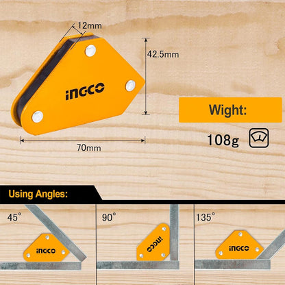 AMWH6001 - INGCO JEU SUPPORTS DE SOUDAGE MAGNETIQUES 6 PIECES AU MAROC [AMWH6001] — outil INGCO — Maroc — — vue 4