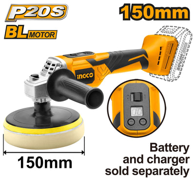 INGCO POLISSEUSE LITHIUM-ION 20V AU MAROC [APLI2001]