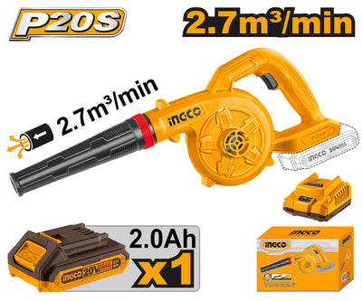 INGCO SOUFFLEUR 20V+1BAT+CHARGEUR AU MAROC [CABLI200281]