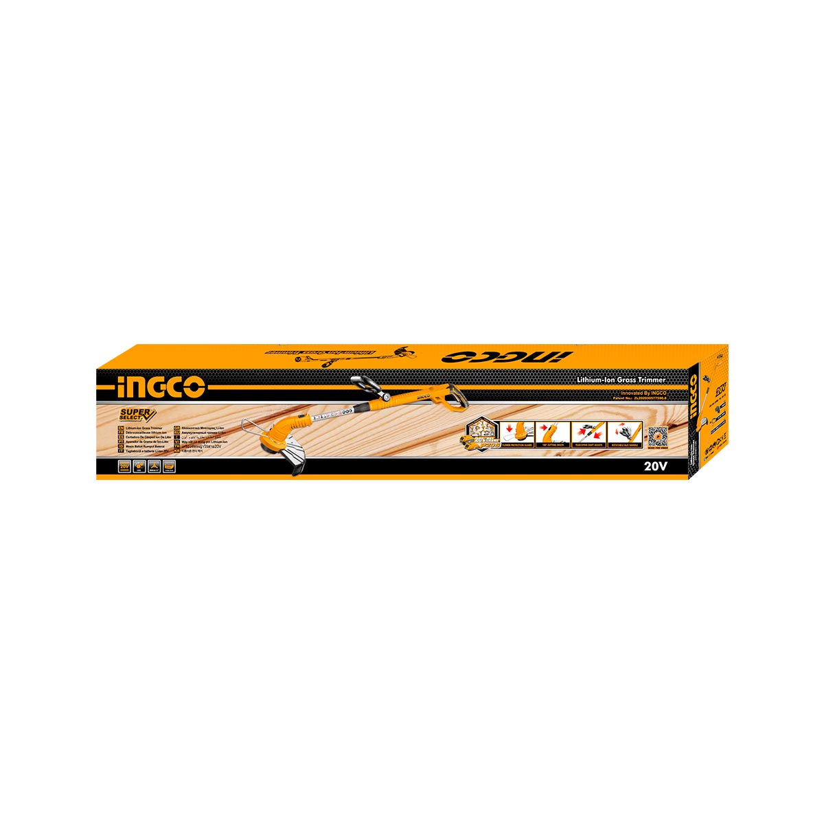 CGTLI20018 - INGCO DEBROUSSAILLEUSE 20V BATTERIE/CHARGEUR NON INCLUS AU MAROC [CGTLI20018] — batterie INGCO — Maroc — — vue 2