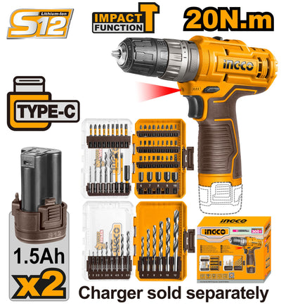 INGCO VISSEUSE A BATTERIE 12V 1.5Ah AU MAROC [COSLI241197]