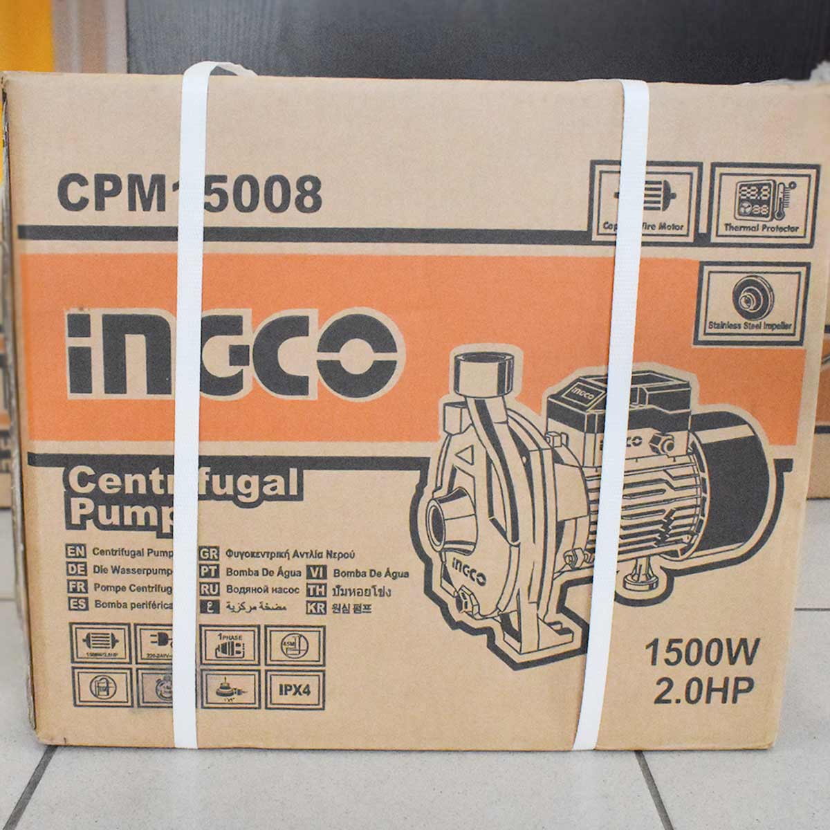 CPM15008 - INGCO POMPE CENTRIFUGE 1500W 2HP AU MAROC [CPM15008] — pompe INGCO — Maroc — — vue 7