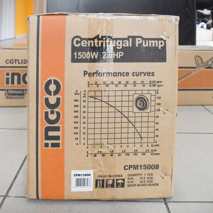 CPM15008 - INGCO POMPE CENTRIFUGE 1500W 2HP AU MAROC [CPM15008] — pompe INGCO — Maroc — — vue 8