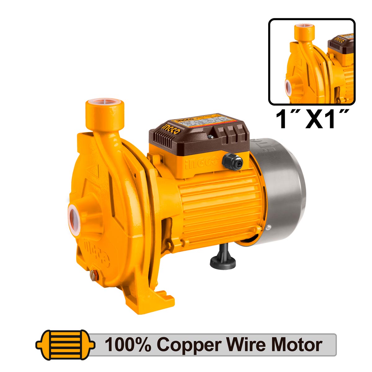 CPM7508 - INGCO POMPE CENTRIFUGE 1 HP EAU PROPRE CPM7508 H:30 AU MAROC [CPM7508] — pompe INGCO — Maroc — — vue principale