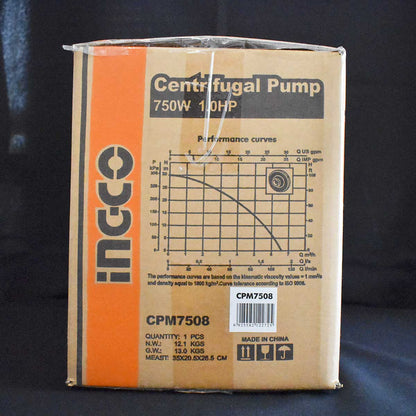 CPM7508 - INGCO POMPE CENTRIFUGE 1 HP EAU PROPRE CPM7508 H:30 AU MAROC [CPM7508] — pompe INGCO — Maroc — — vue 4