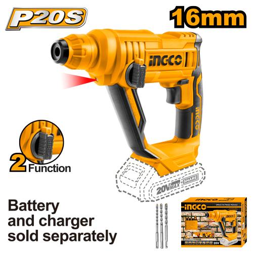 CRHLI1601 - INGCO PERFORATEUR 13MM 20V (SANS BATTERIE/CHARGEUR) AU MAROC [CRHLI1601] — perforateur INGCO — Maroc —