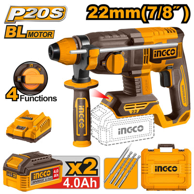 INGCO MARTEAU PERFORATEUR 20V 22MM NR AU MAROC [CRHLI212282]