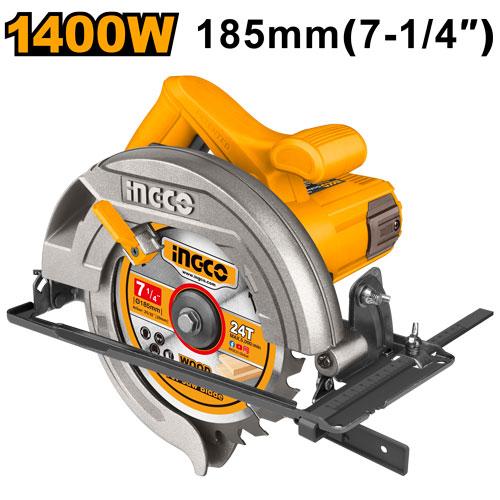 CS18538 - INGCO SCIE CIRCULAIRE 185MM 1400W + 1 LAME SS AU MAROC [CS18538] — scie INGCO — Maroc —