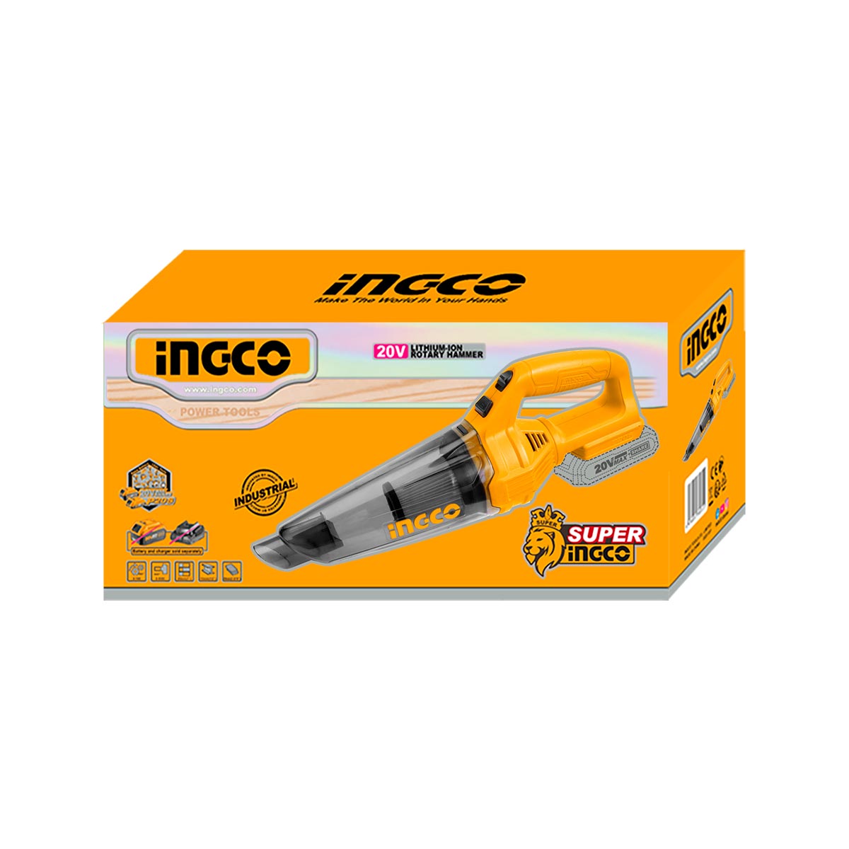 CVLI20126 - INGCO ASPIRATEUR 20V 0,5L + ACCESSOIRES AU MAROC [CVLI20126] — outil INGCO — Maroc — — vue 2