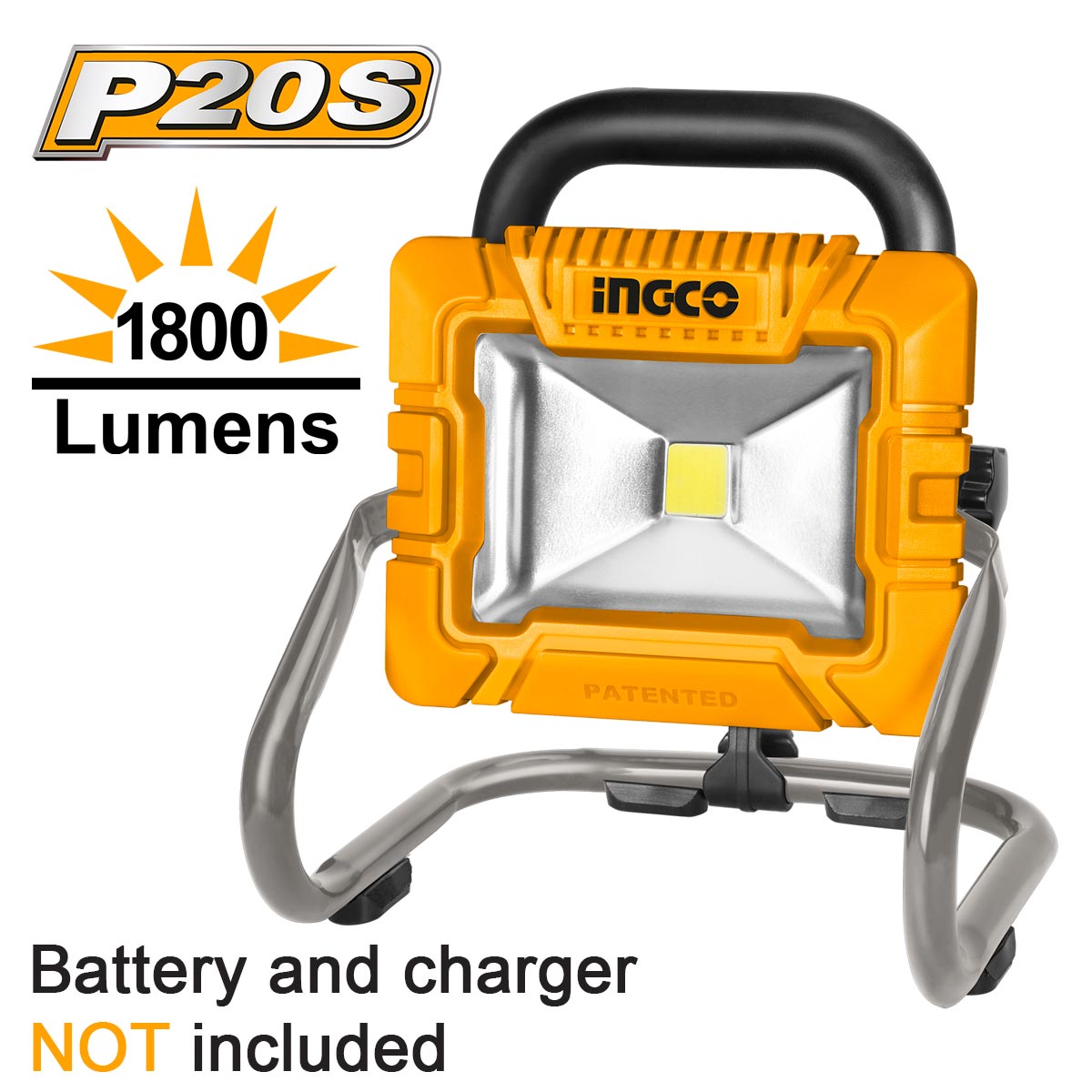CWLI2025 - INGCO PROJECTEUR 20V BATTERIE/CHARGEUR NON INCLUS AU MAROC [CWLI2025] — batterie INGCO — Maroc — — vue principale