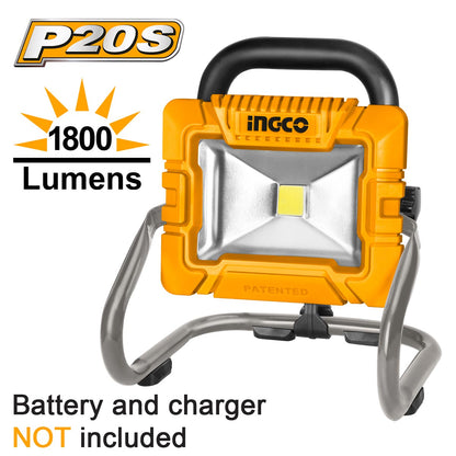 CWLI2025 - INGCO PROJECTEUR 20V BATTERIE/CHARGEUR NON INCLUS AU MAROC [CWLI2025] — batterie INGCO — Maroc — — vue principale