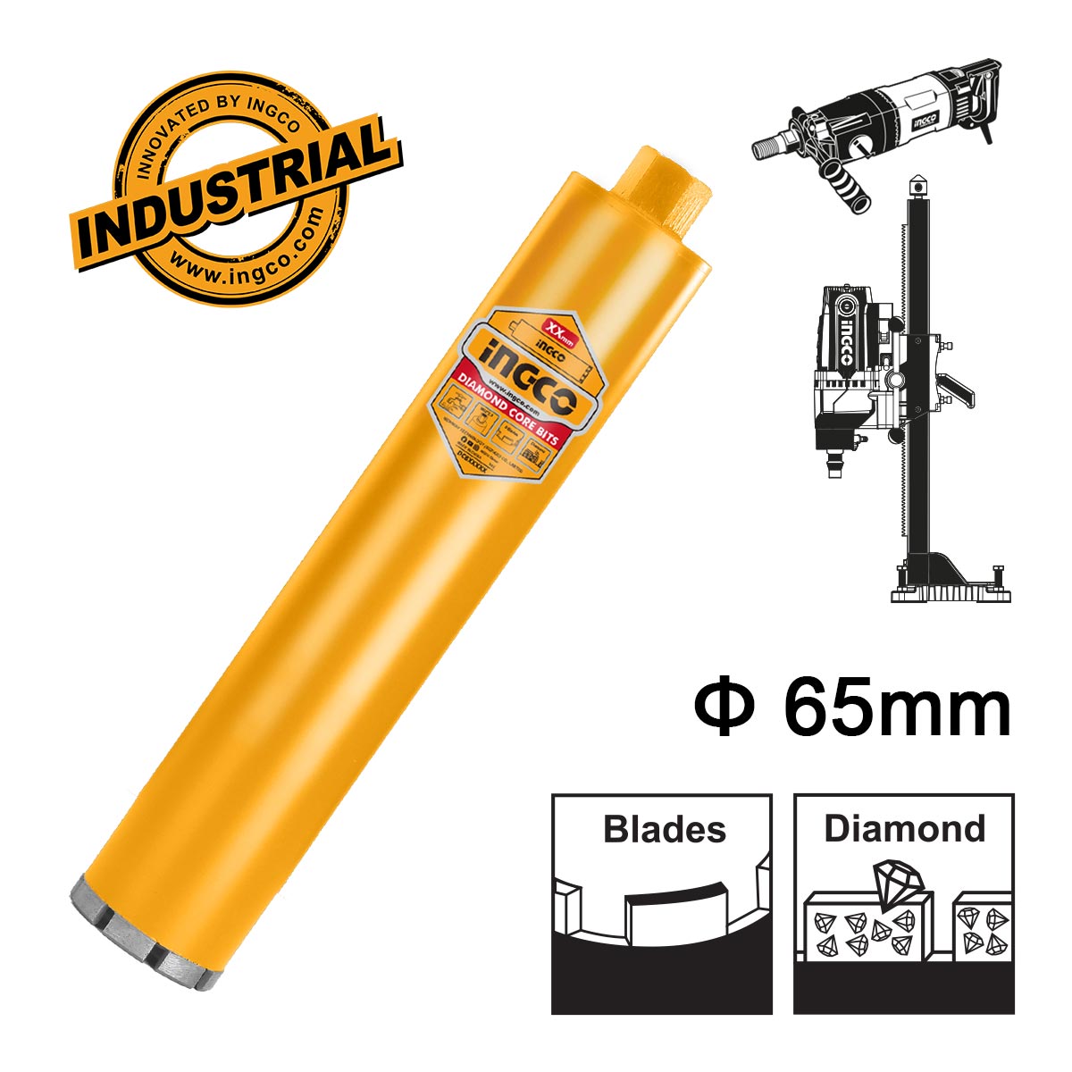 DCB580658 - INGCO COURONNE DIAMANT D:65MM L:450MM AU MAROC [DCB580658] — outil INGCO — Maroc — — vue principale