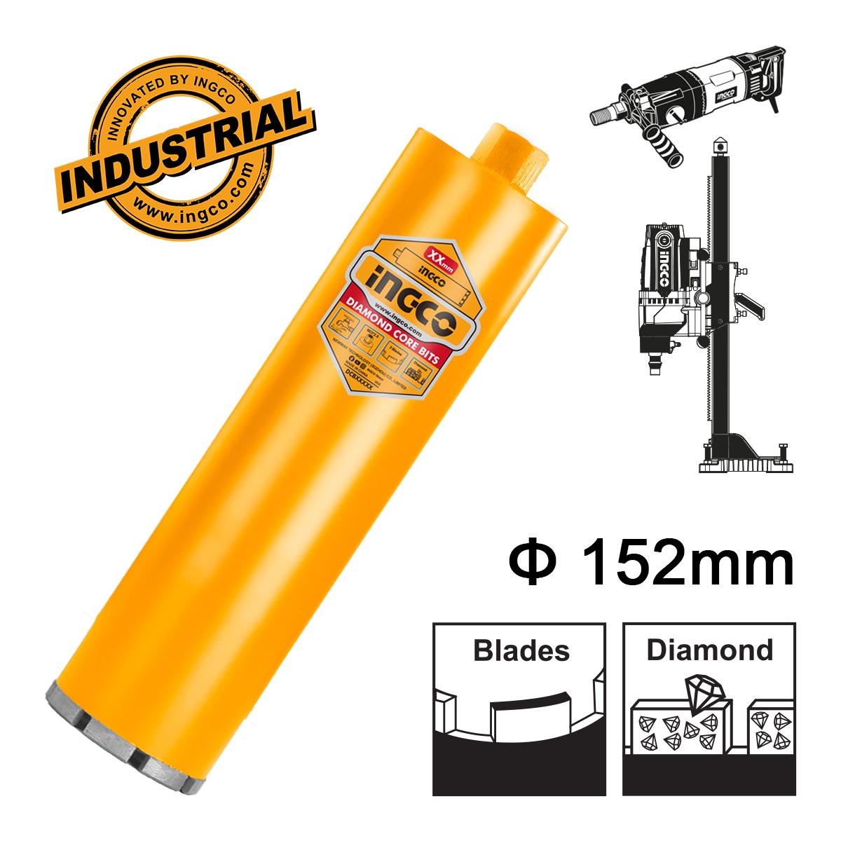 DCB581528 - INGCO FORET DIAMANT D:152MM L:450MM AU MAROC [DCB581528] — foret INGCO — Maroc — — vue principale
