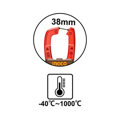 DCM66002 - INGCO PINCE AMPÈREMÉTRIQUE DC/AC AU MAROC [DCM66002] — outil INGCO — Maroc — — vue 3