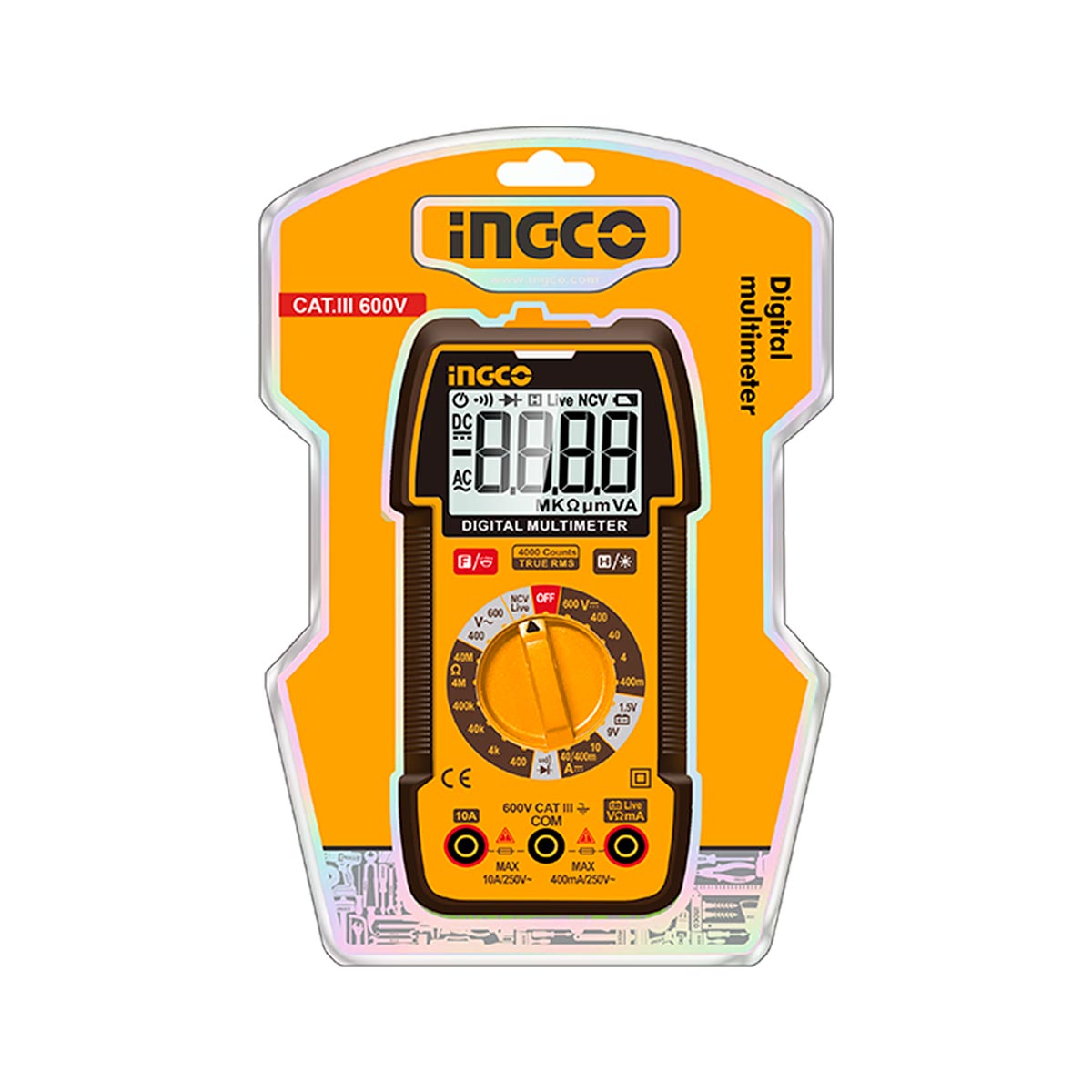 DM36002 - INGCO MULTIMETRE DIGITAL LCD 600V AC/DC AU MAROC [DM36002] — outil INGCO — Maroc — — vue 3