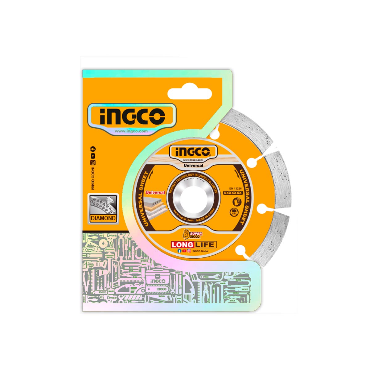 DMD011152 - INGCO DISQUE DIAMANT 115MM A EAU ET A SEC AU MAROC [DMD011152] — disque accessoire INGCO — Maroc — — vue 2