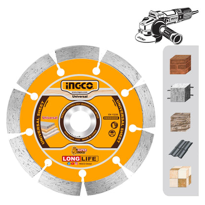 DMD011252 - INGCO DISQUE DIAMANT 125MM A EAU ET SEC AU MAROC [DMD011252] — disque accessoire INGCO — Maroc — — vue principale