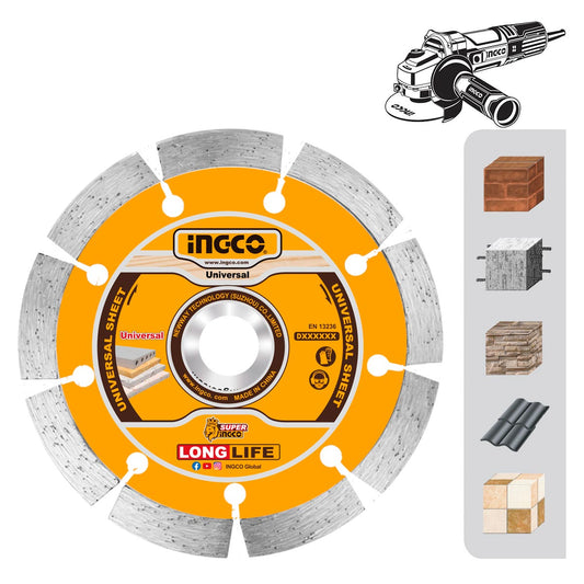 DMD011252 - INGCO DISQUE DIAMANT 125MM A EAU ET SEC AU MAROC [DMD011252] — disque accessoire INGCO — Maroc — — vue principale