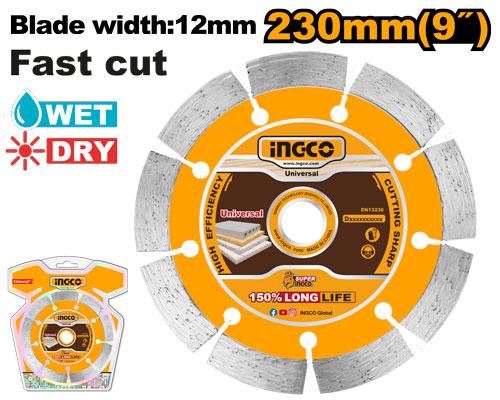 DMD0123013 - INGCO DISQUE DIAMENT A SEC 230MM INGCO AU MAROC [DMD0123013] — disque accessoire INGCO — Maroc —