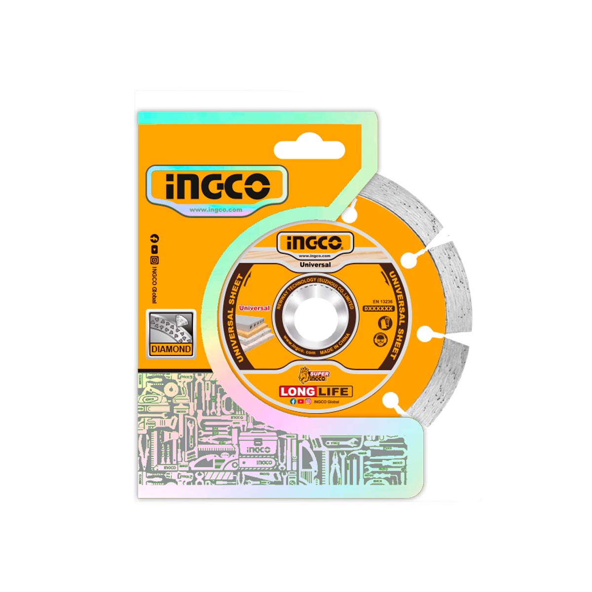 DMD012302 - INGCO DISQUE DIAMENT SEC/EAU 230MM INGCO AU MAROC [DMD012302] — disque accessoire INGCO — Maroc — — vue 2