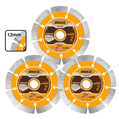 DMD012308 - INGCO JEU DE 3 DISQUE DIAMANT 230X22,2MM AU MAROC [DMD012308] — disque accessoire INGCO — Maroc — — vue 2