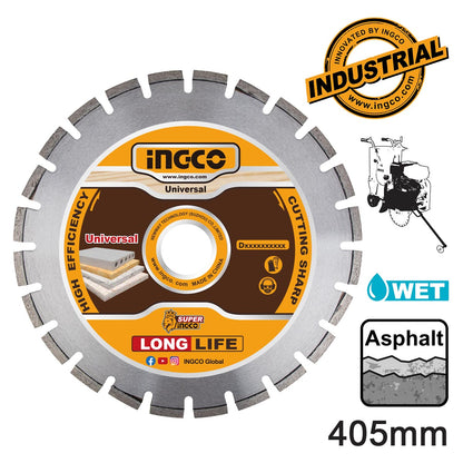 DMD064051 - INGCO DISQUE DIAMAND POUR ASPHALT 405MM AU MAROC [DMD064051] — disque accessoire INGCO — Maroc — — vue principale