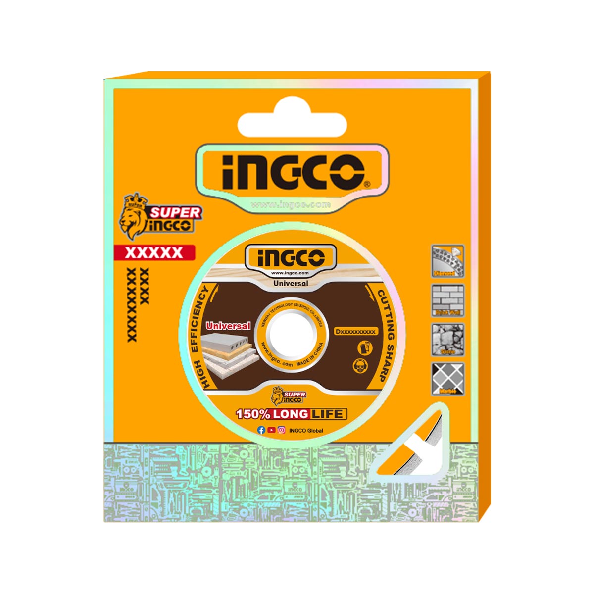 DMD064051 - INGCO DISQUE DIAMAND POUR ASPHALT 405MM AU MAROC [DMD064051] — disque accessoire INGCO — Maroc — — vue 2