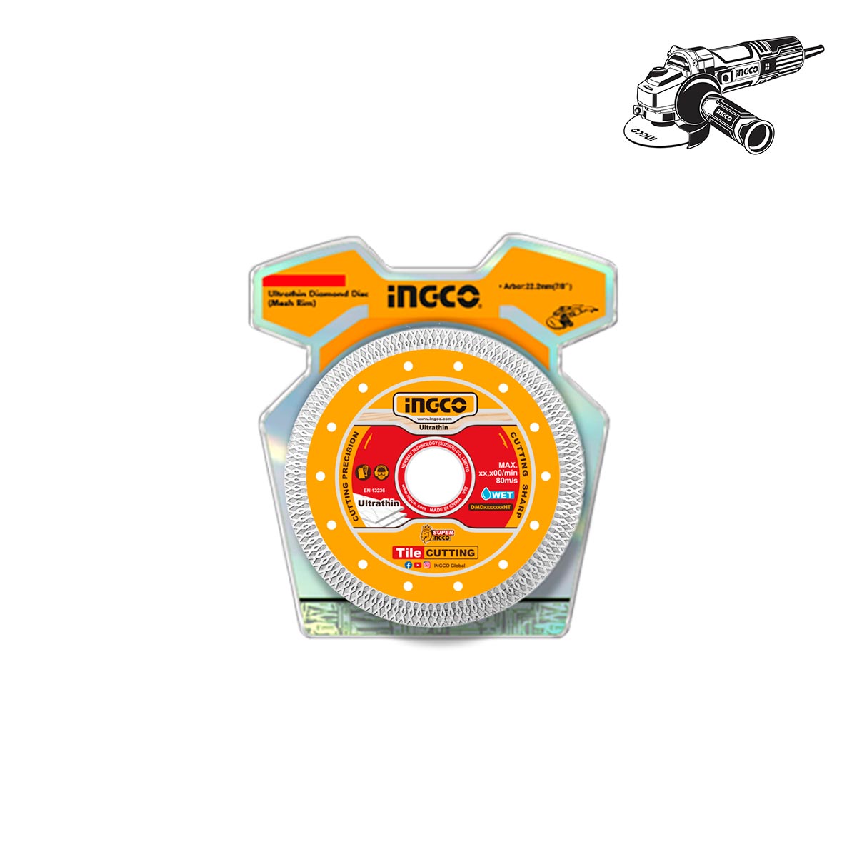 DMD081251HT - INGCO DISQUE DIAMANT ULTRA FIN 125MM CARRELAGE AU MAROC [DMD081251HT] — disque accessoire INGCO — Maroc — — vue 2
