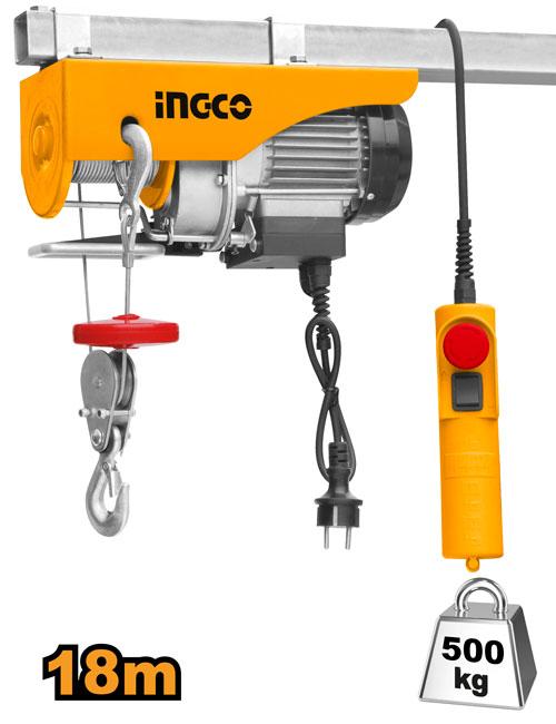 EH5001 - INGCO PALAN ELECTRIQUE 900W 500KG DOUBLE LIGNES AU MAROC [EH5001] — outil INGCO — Maroc —