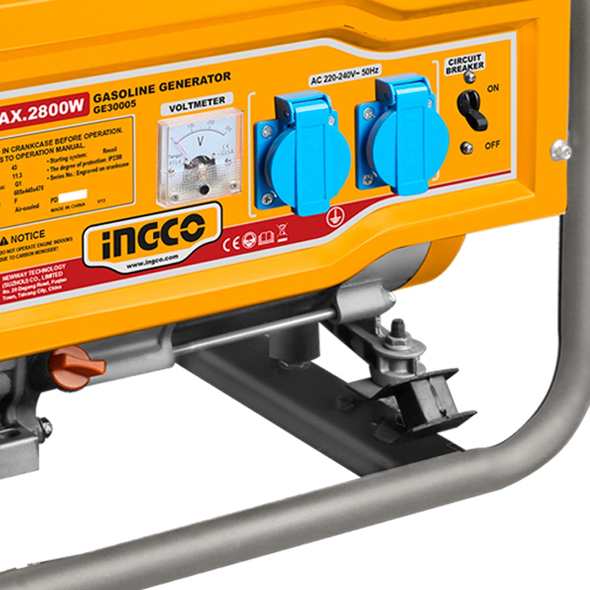 GE30005 - INGCO GENERATEUR A ESSENCE 3KVA 15L AU MAROC [GE30005] — groupe électrogène INGCO — Maroc — — vue 3