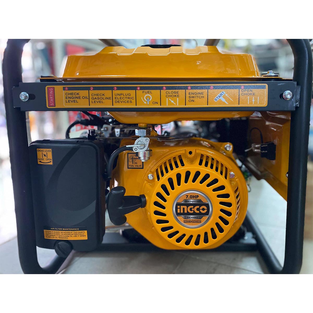GE30005 - INGCO GENERATEUR A ESSENCE 3KVA 15L AU MAROC [GE30005] — groupe électrogène INGCO — Maroc — — vue 6
