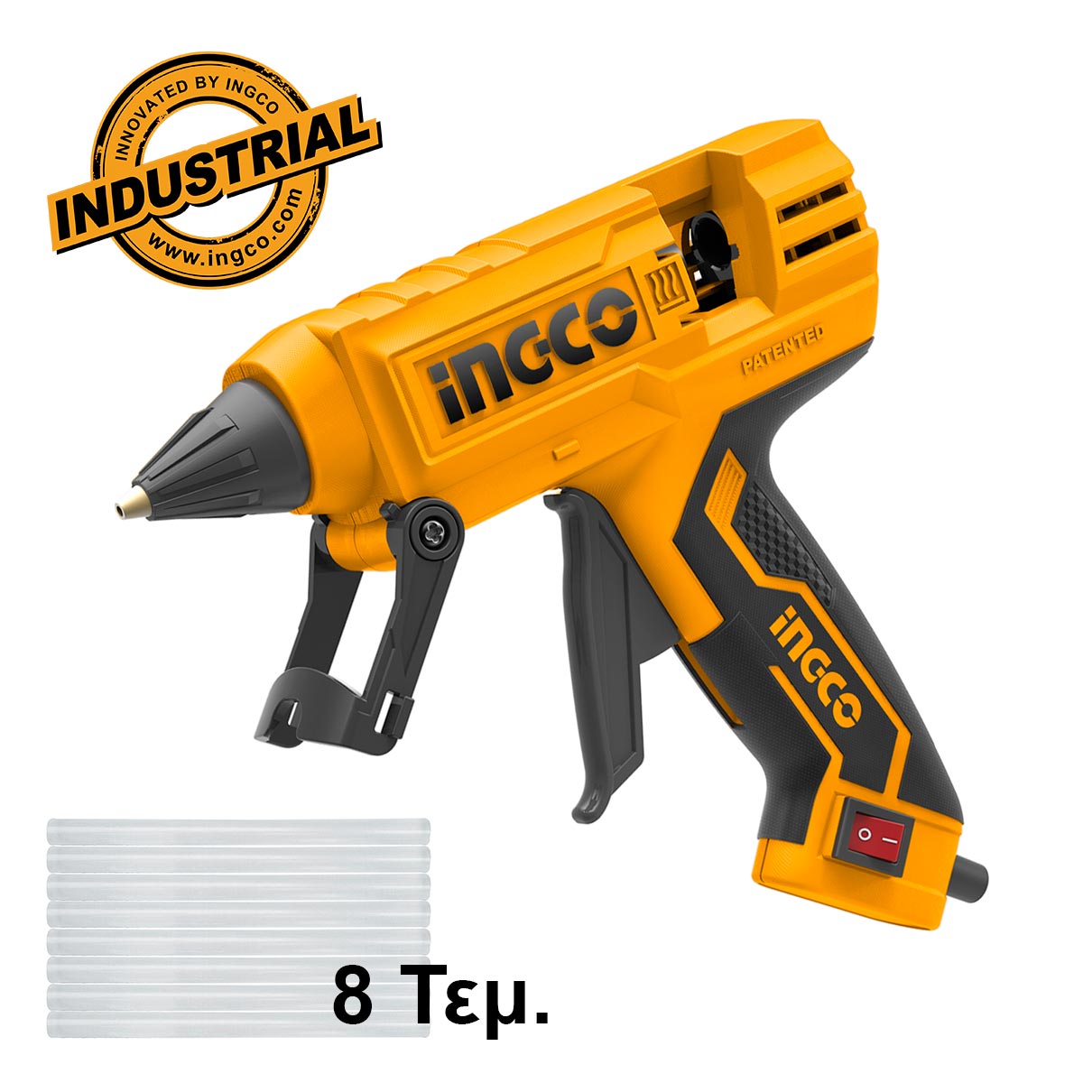 GG308 - INGCO PISTOLET A COLLE 30W(220W) + 8 BATONNETS DE COLLE AU MAROC [GG308] — outil INGCO — Maroc — — vue principale