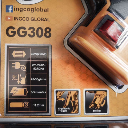 GG308 - INGCO PISTOLET A COLLE 30W(220W) + 8 BATONNETS DE COLLE AU MAROC [GG308] — outil INGCO — Maroc — — vue 5