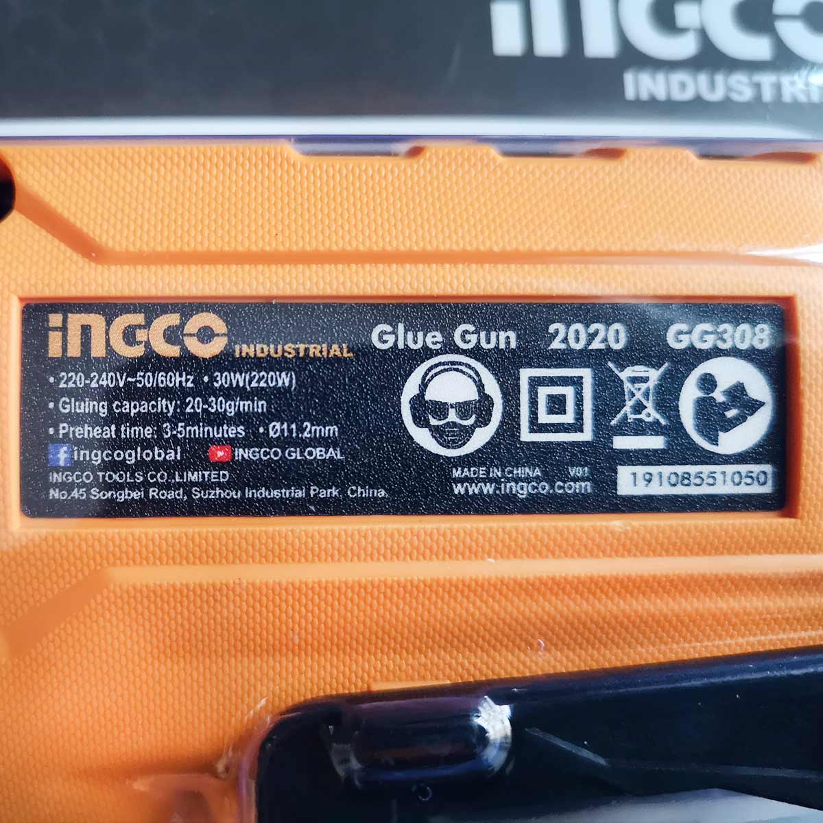GG308 - INGCO PISTOLET A COLLE 30W(220W) + 8 BATONNETS DE COLLE AU MAROC [GG308] — outil INGCO — Maroc — — vue 6