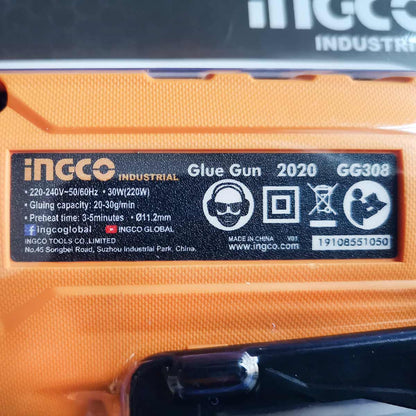 GG308 - INGCO PISTOLET A COLLE 30W(220W) + 8 BATONNETS DE COLLE AU MAROC [GG308] — outil INGCO — Maroc — — vue 6