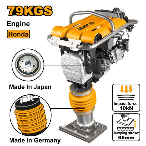 GRT75-1 - INGCO PILONNEUSE 79KGS 4,0KW MOTEUR HONDA GX160 AU MAROC [GRT75-1] — outil INGCO — Maroc —