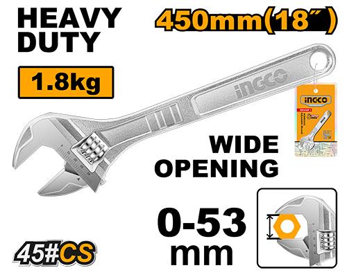 HADW131182 - INGCO CLE A MOLETTE 450MM AU MAROC [HADW131182] — clé douille INGCO — Maroc —