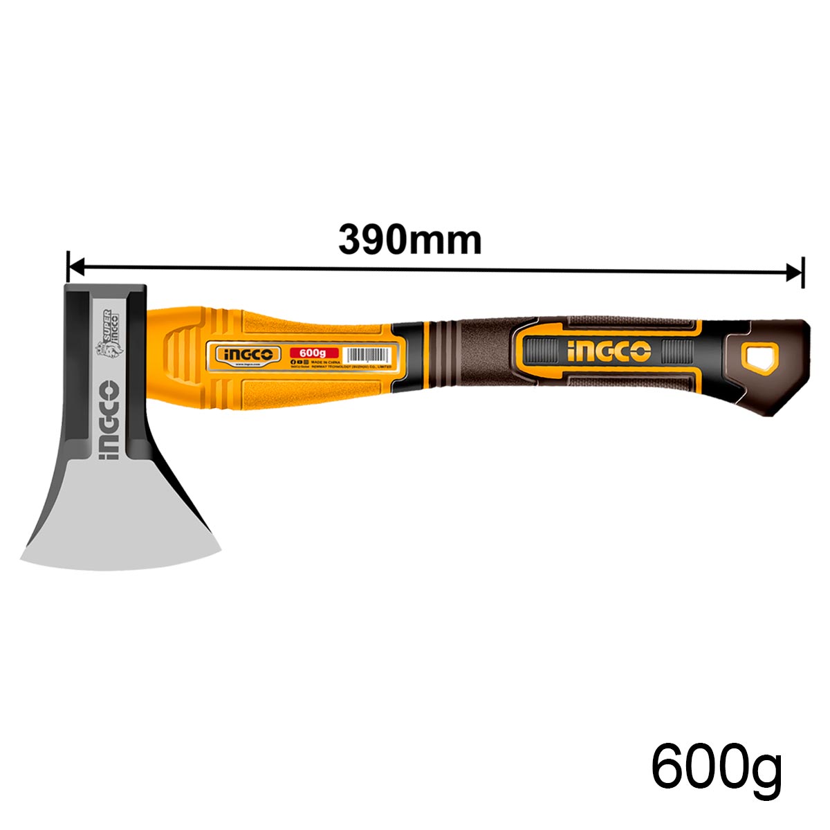 HAX081600 - INGCO HÂCHE 600G 390MM À TÊTE FORGÉE SI AU MAROC [HAX081600] — outil INGCO — Maroc — — vue 2