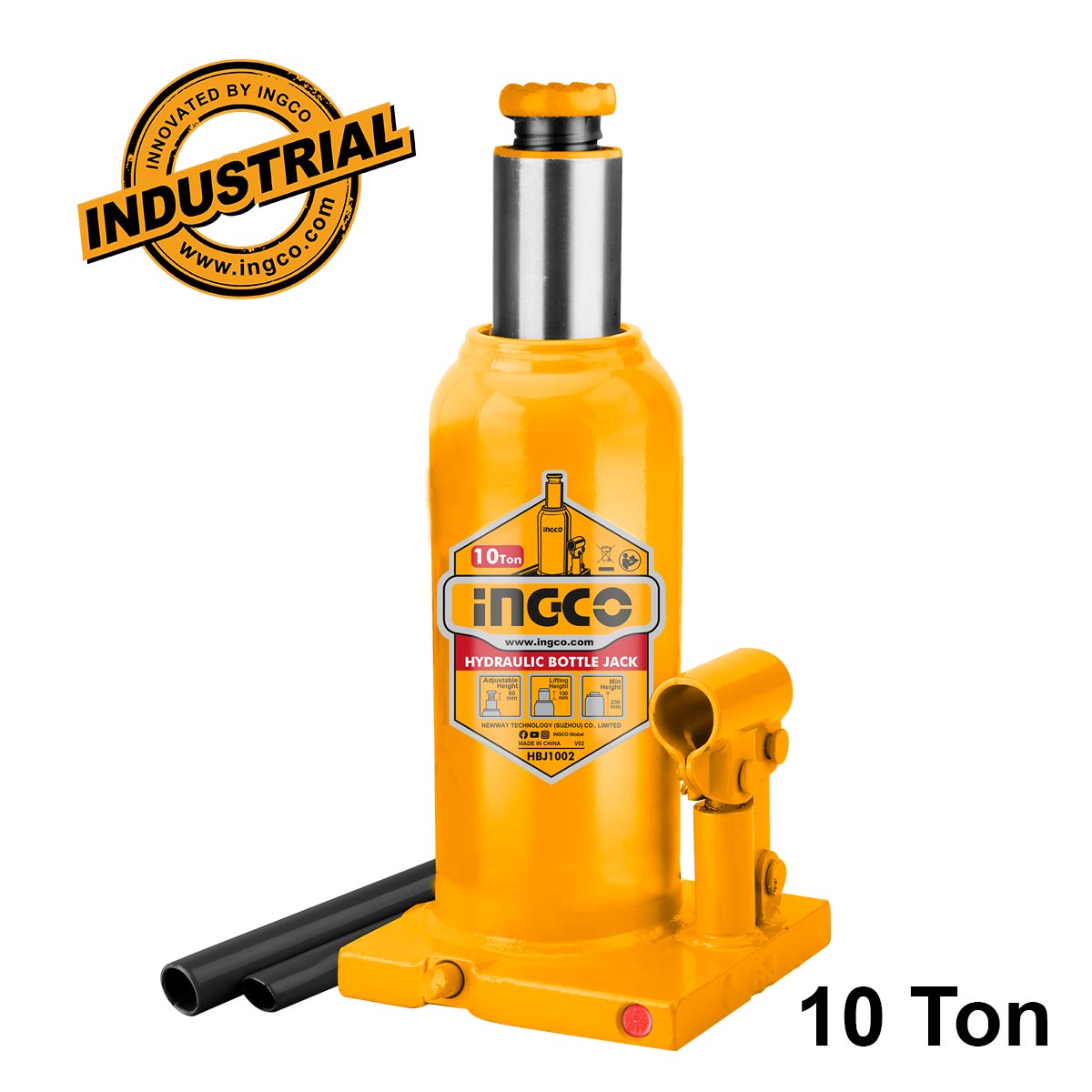 HBJ1002 - INGCO CRIC BOUTEILLE HYDRAULIQUE 10 TONNES AU MAROC [HBJ1002] — outil INGCO — Maroc — — vue principale