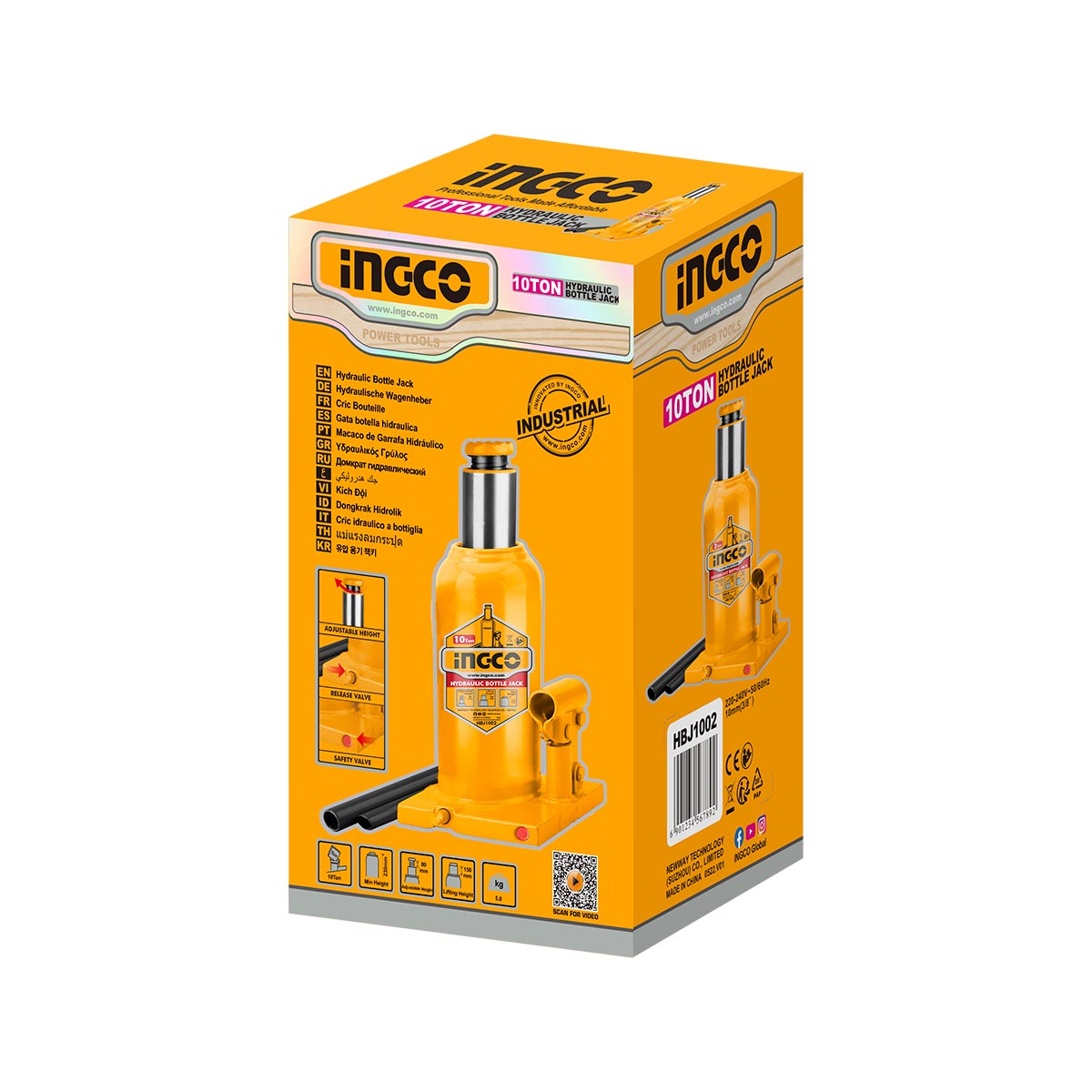 HBJ1002 - INGCO CRIC BOUTEILLE HYDRAULIQUE 10 TONNES AU MAROC [HBJ1002] — outil INGCO — Maroc — — vue 2