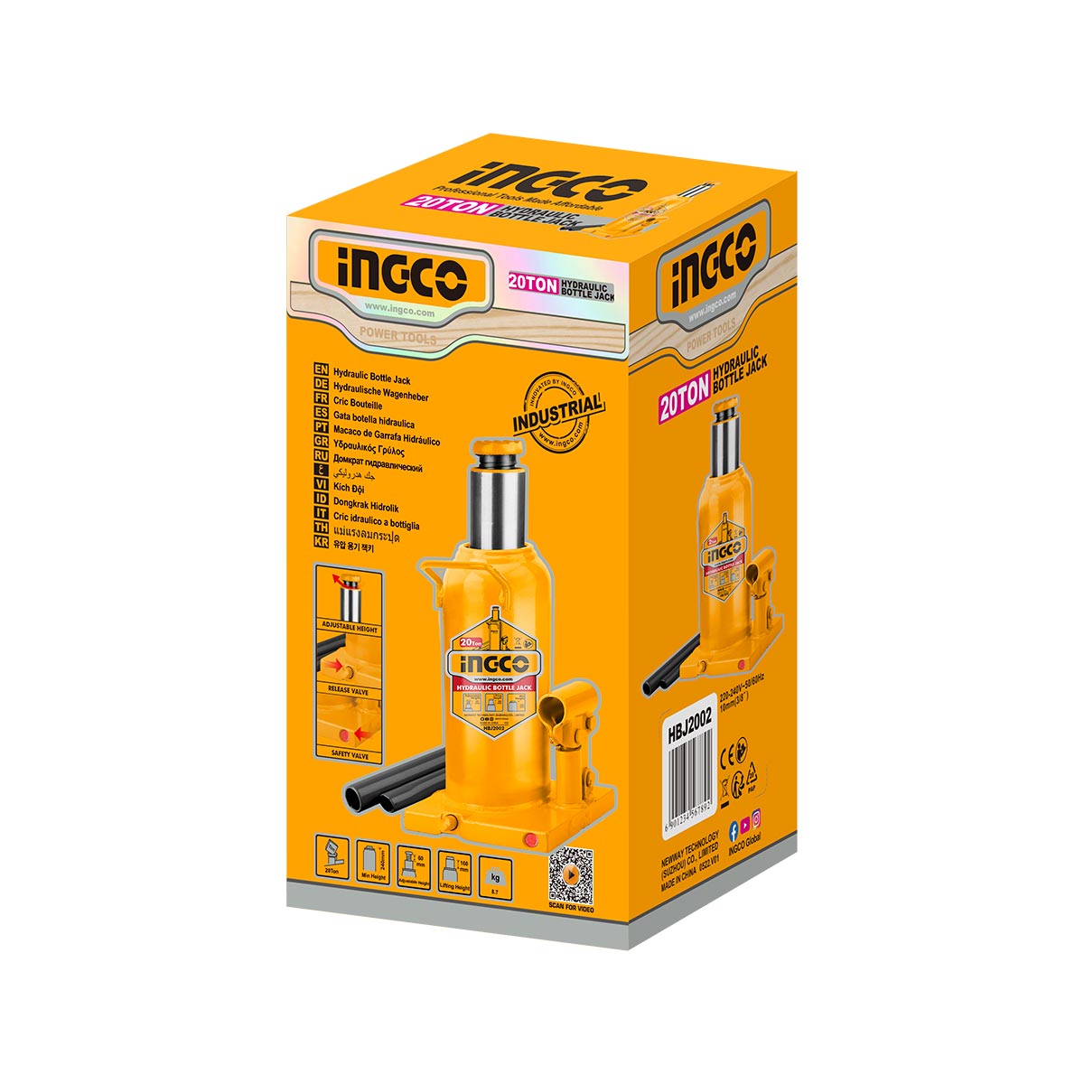 HBJ2002 - INGCO CRIC BOUTEILLE 20 TONNES AU MAROC [HBJ2002] — outil INGCO — Maroc — — vue 2