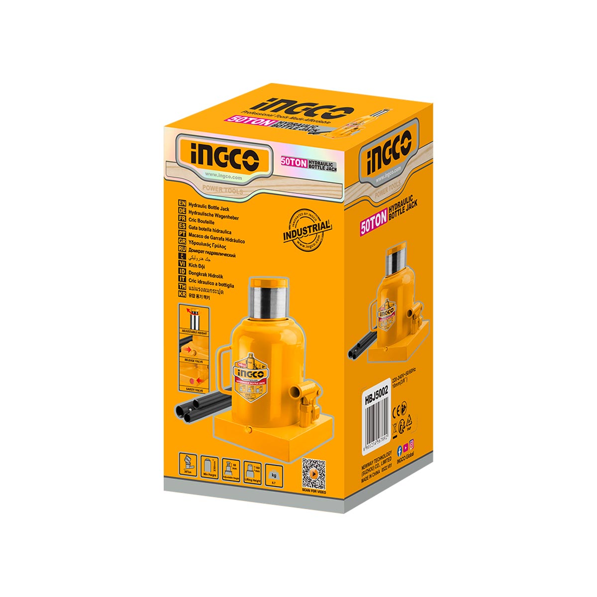 HBJ5002 - INGCO CRIC BOUTEILLE 50 TONNES AU MAROC [HBJ5002] — outil INGCO — Maroc — — vue 2