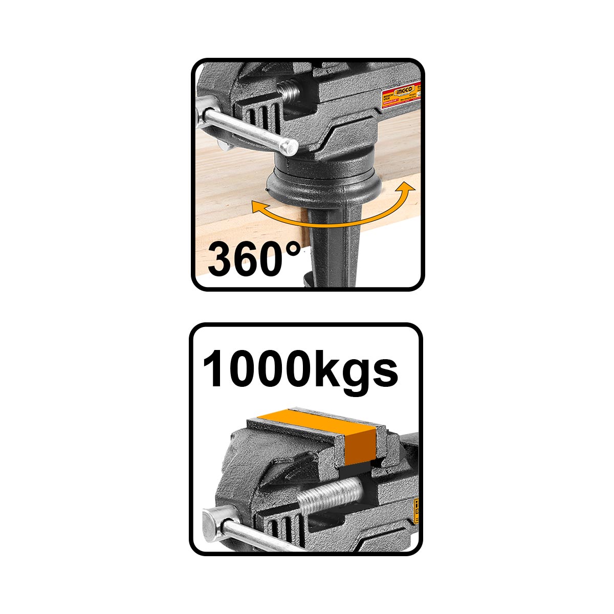 HBV082 - INGCO ETAU 1000 KG BASE PIVOTANTE AU MAROC [HBV082] — outil INGCO — Maroc — — vue 2