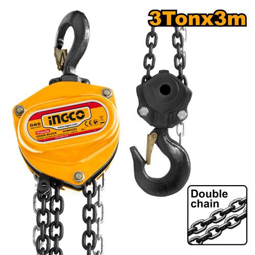 HCBK0203 - INGCO BLOC DE CHAINE 3 TONNE AU MAROC [HCBK0203] — outil INGCO — Maroc —