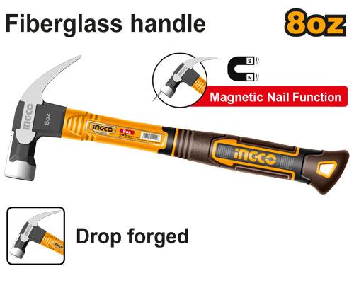 HCH81008 - INGCO MARTEAU DE MENUISIER 220G TETE FORGEE SI NR AU MAROC [HCH81008] — marteau INGCO — Maroc —
