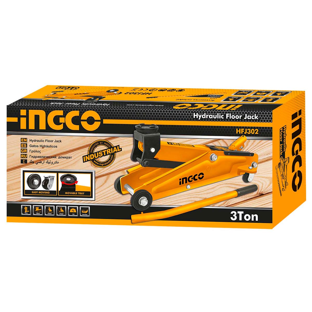 HFJ302 - INGCO CRIC ROULEUR 3 TONNES AU MAROC [HFJ302] — outil INGCO — Maroc — — vue 2